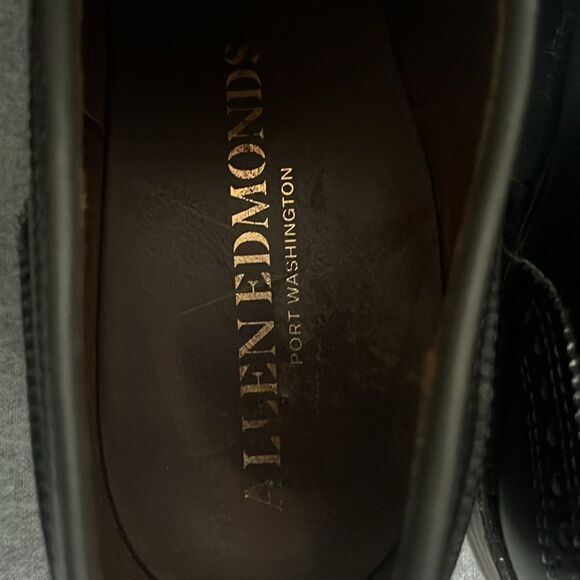 🔥🔥 ALLEN EDMONDS "Strand" Cap-Toe Oxford Dress Shoes Size 9.5 B - Carbon Gray - Picture 8 of 16